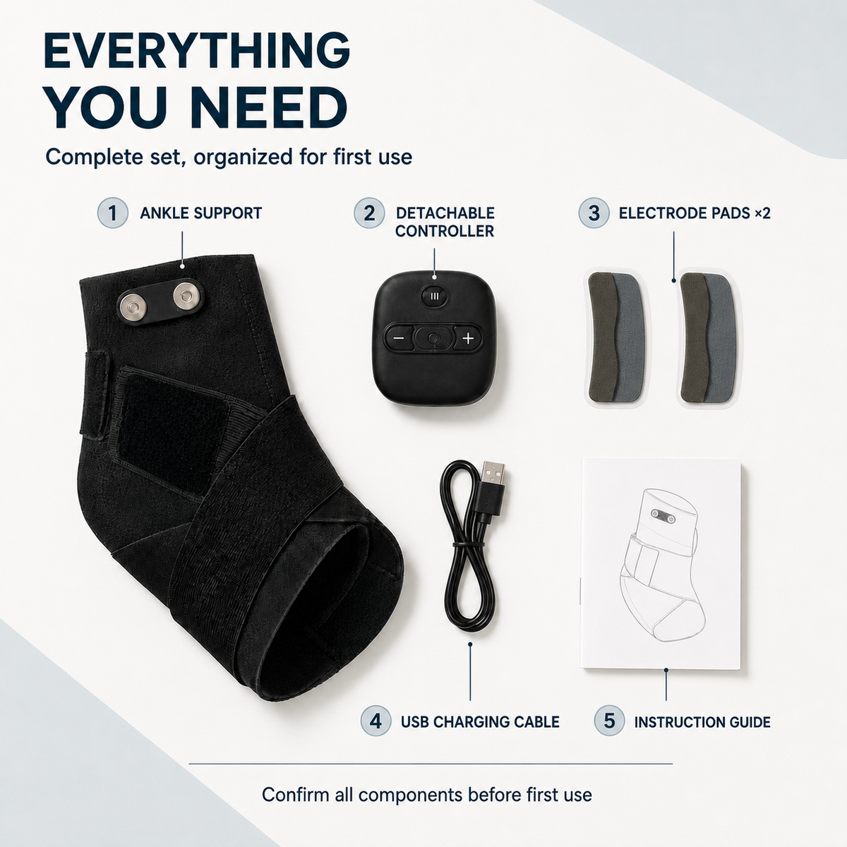 Lunara ankle therapy wrap kit contents