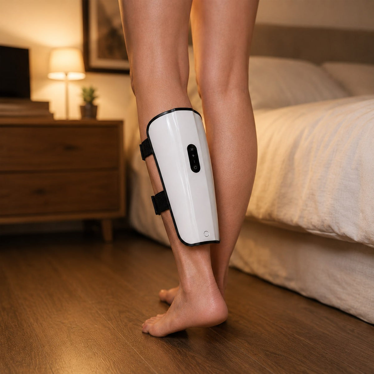 Lunara calf therapy sleeve used before bed